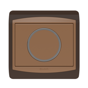 Non-illuminated round push button